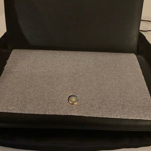YSL clutch black leather NEW